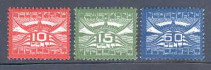 Image of  Netherlands NVPH Airmail 1-3 hinged (scan B)