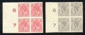 Image of  Netherlands NVPH 82-83 MNH blocks of 4 (scan SM)