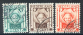 Image of  Netherlands NVPH 141-43 used (scan A)