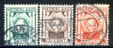Image of  Netherlands NVPH 141-43 used (scan B)
