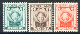 Image of  Netherlands NVPH 141-43 hinged (scan A)