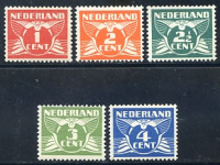 Afbeelding bij Netherlands NVPH 144-48 MNH (scan C)