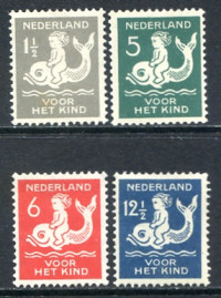 Afbeelding bij Netherlands NVPH 225-28 hinged (scan B)