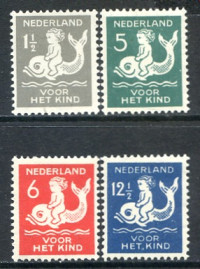 Afbeelding bij Netherlands NVPH 225-28 hinged (scan C)