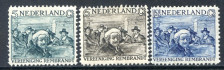 Image of  Netherlands NVPH 229-31 hinged (scan B)