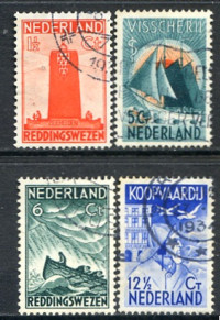 Afbeelding bij Netherlands NVPH 257-60 used (scan C)