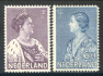 Image of  Netherlands NVPH 265-66 hinged (scan C)