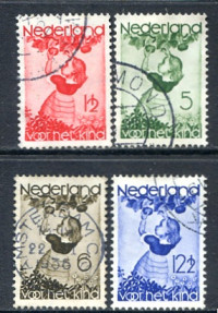 Afbeelding bij Nederland NVPH 279-82 gebruikt (scan A)