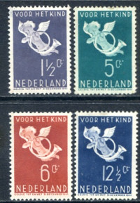 Afbeelding bij Netherlands NVPH 289-92 hinged (scan B)