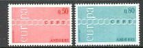 Afbeelding bij: Ver. Europa 1971 - Andorra Fr Mi 232-33 postfris (B)