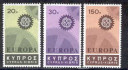 Afbeelding bij: Ver. Europa 1967 - Cyprus Gr. Mi 292-94 postfris (A)