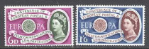 Afbeelding bij: Ver. Europa 1960 - Gr.britannien Mi 341-42 postfris (A)