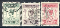 Afbeelding bij Curaçao NVPH 68-70 gebruikt (scan A)