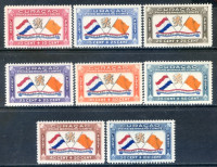 Afbeelding bij Curaçao NVPH Airmail 18-25 hinged (scan C)