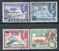 Afbeelding bij Curaçao NVPH Airmail 41-44 used  (scan A)