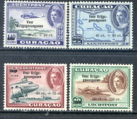 Afbeelding bij Curaçao NVPH Airmail 41-44 MNH (scan D)