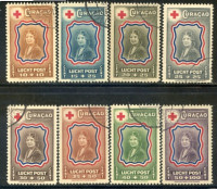 Afbeelding bij Curaçao NVPH Airmail 45-52 used (scan A)