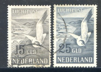 Afbeelding bij Netherlands NVPH Airmail 12-13 used (scan B)