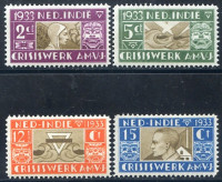 Afbeelding bij Dutch Indies NVPH 182-85 MNH (scan E)