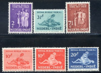 Afbeelding bij Dutch Indies NVPH 266-71 MNH (scan F)