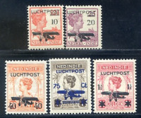 Afbeelding bij Dutch Indies Airmail 1-5 hinged (scan B)