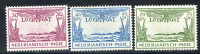 Afbeelding bij Dutch Indies NVPH Airmail 14-16 hinhged (scan B)
