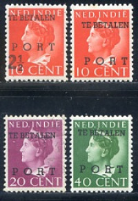 Afbeelding bij Dutch Indies NVPH Postage due 49-52 hinged (scan D)
