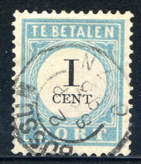 Afbeelding bij Netherlands NVPH postage 3 A T I used (scan A)