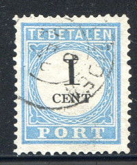 Afbeelding bij Netherlands NVPH postage 3 A T II used (scan A)