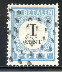 Afbeelding bij Netherlands NVPH postage 3 A T IV used (scan A)