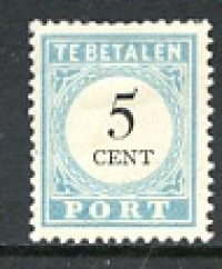 Afbeelding bij Netherlands NVPH Postage 6 D Type III hinged (scan B)