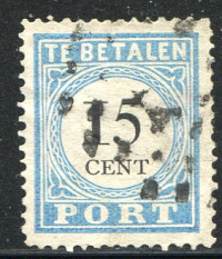 Afbeelding bij Netherlands NVPH postage 9 A T IV used (scan A)