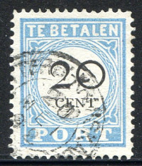 Afbeelding bij Netherlands NVPH postage 10 A T IV used (scan A)