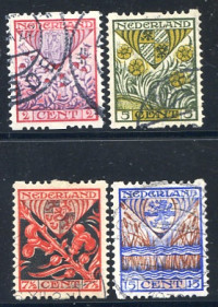 Afbeelding bij Netherlands NVPH syncopated 78-81 used (scan A)