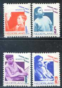 Afbeelding bij Netherlands NVPH 90-93 syncopated MNH (scan A)_
