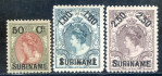 Image of  Surinam NVPH 34-36 MNH no gum (scan B)