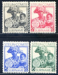 Afbeelding bij Surinam NVPH 146-49 hinged (scan C)