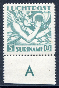 Afbeelding bij Suriname NVPH LP 18 postfris + randstuk (scan C)