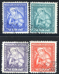 Afbeelding bij Surinam NVPH 137-40 used (scan B)