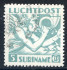 Image of  Surinam NVPH Airmail 18 used + cert Vl. (scan C)